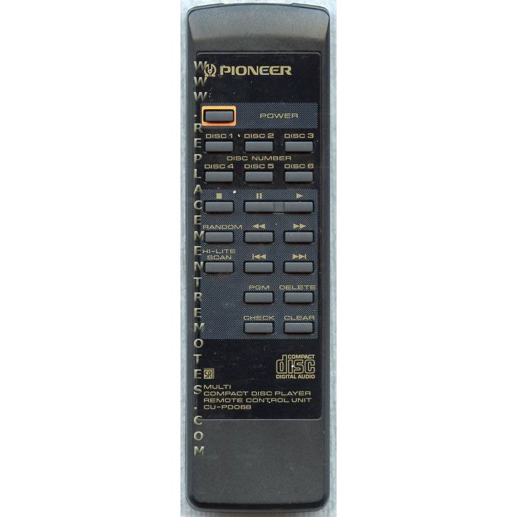 Pioneer CUPD068 Receiver Remote Control