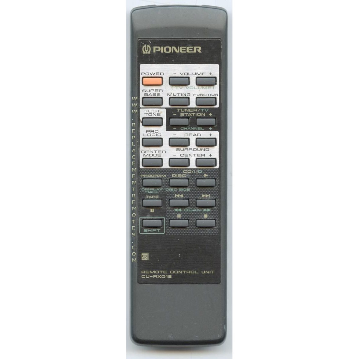 Control remoto de audio Pioneer CURX018