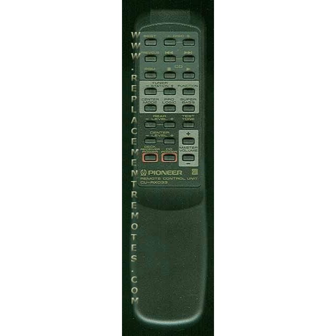 Control remoto de audio Pioneer CURX033