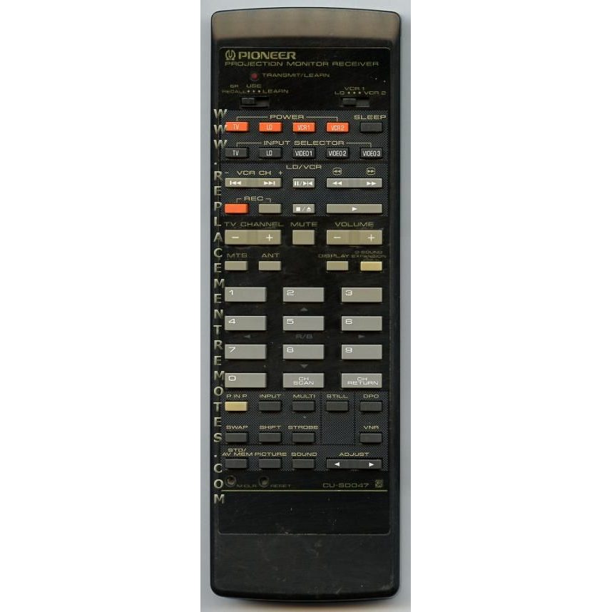 Control remoto del receptor Pioneer CUSD047