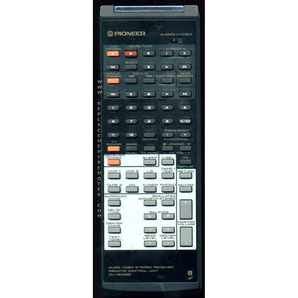 Pioneer CUVSX026 Receiver Remote Control