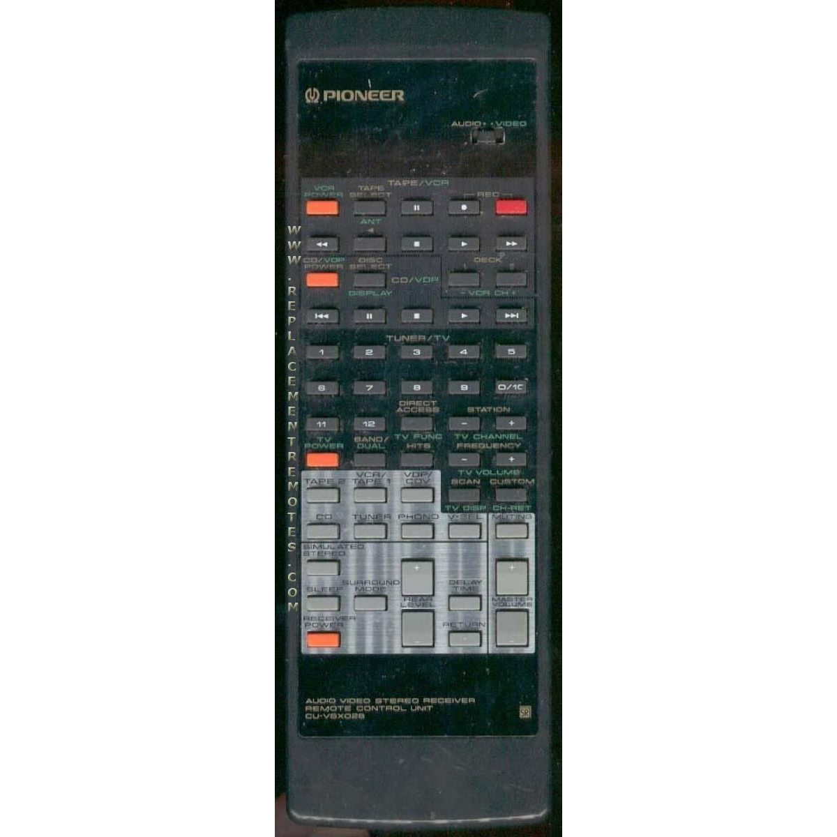 Pioneer CUVSX028 Receiver Remote Control