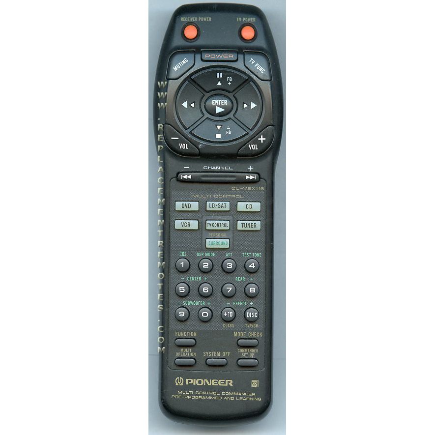 Control remoto del receptor Pioneer CUVSX116