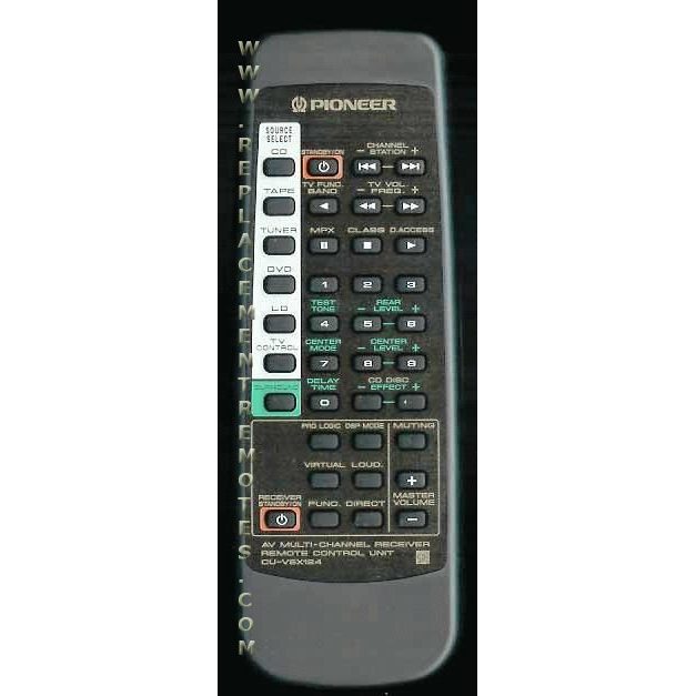 Pioneer CUVSX124 Receiver Remote Control