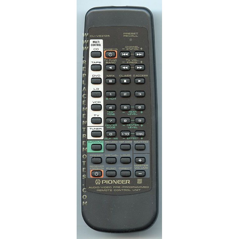 Pioneer CUVSX125 Receiver Remote Control