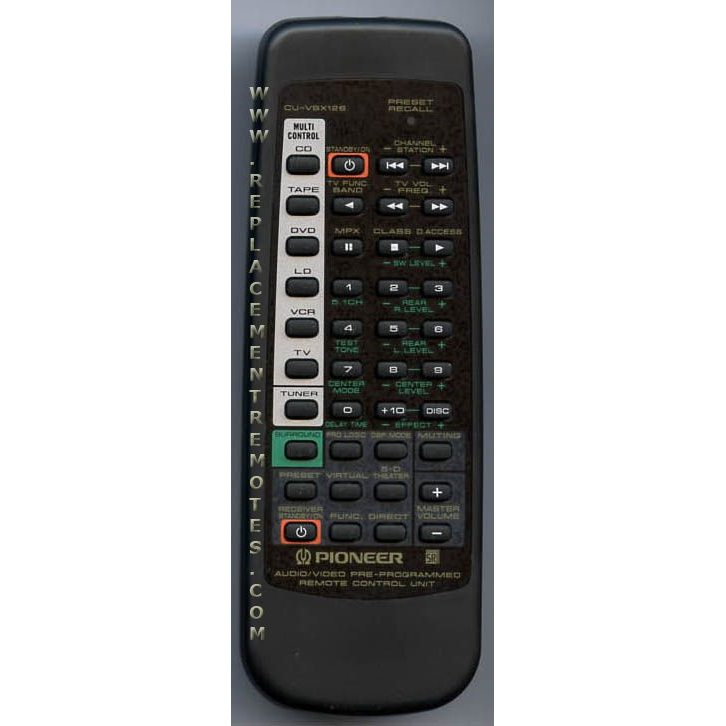 Control remoto de audio Pioneer CUVSX126