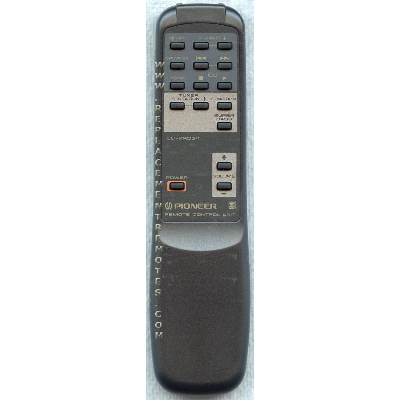 Pioneer CUXR034 CD Remote Control