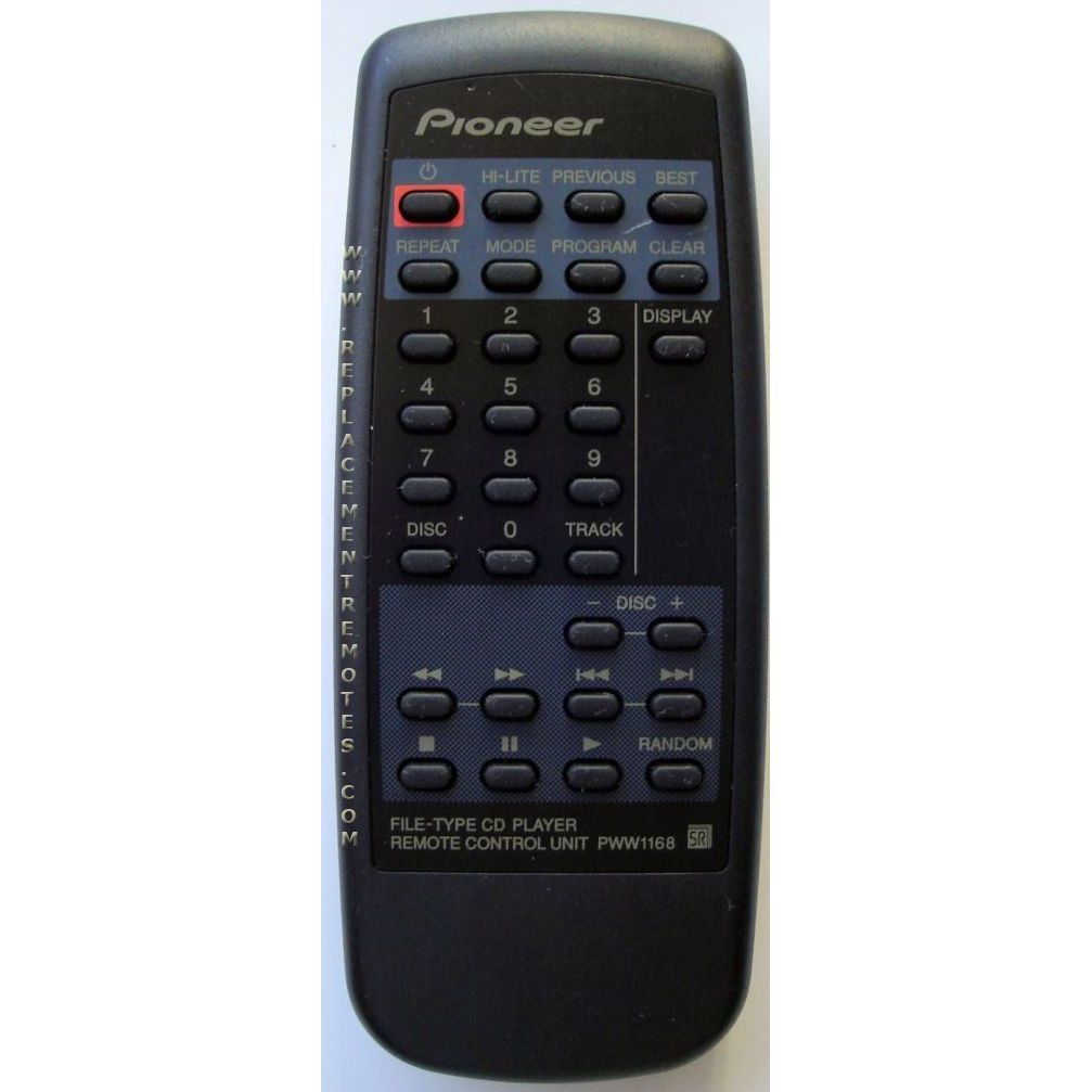 Control remoto de audio Pioneer PWW1168