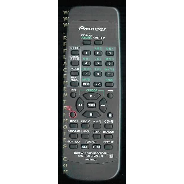 Control remoto de audio Pioneer PWW1171