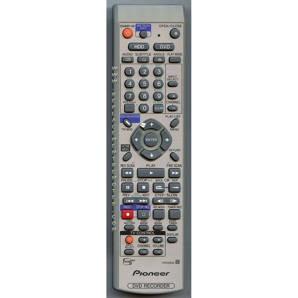 Control remoto del receptor Pioneer VXX2932