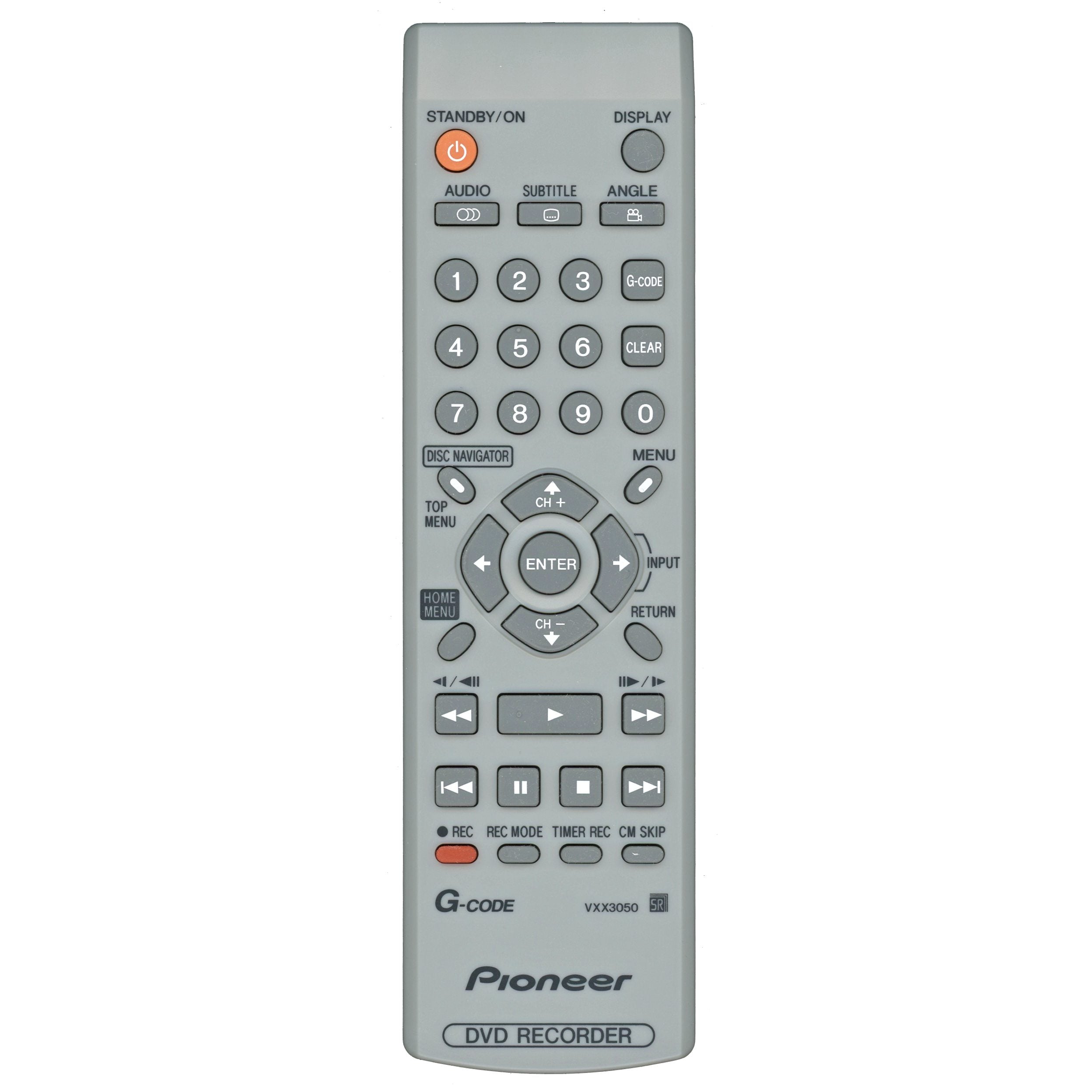 Control remoto para grabadora de DVD Pioneer VXX3050 (DVDR) - VXX3050