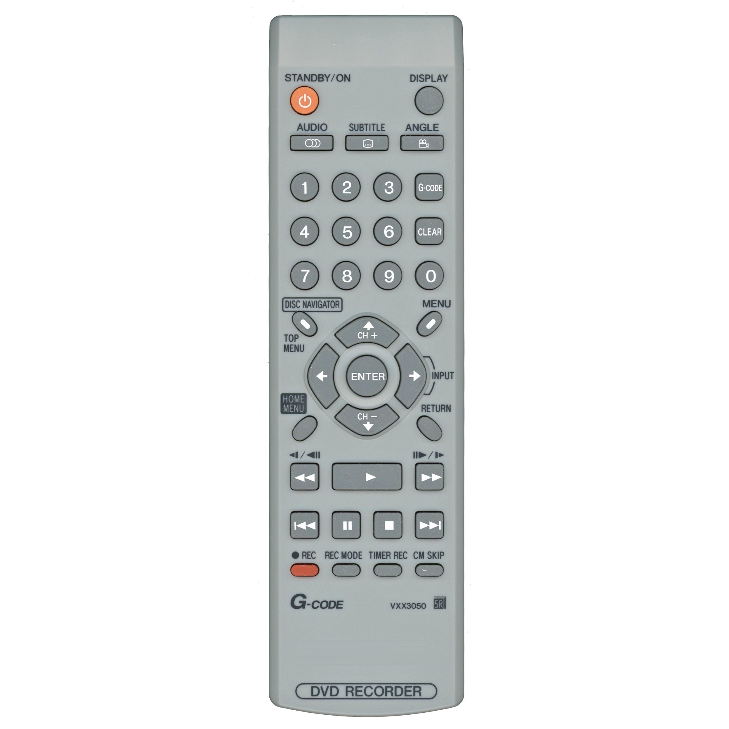 Pioneer VXX3050 DVD Recorder (DVDR) Remote Control - VXX3050