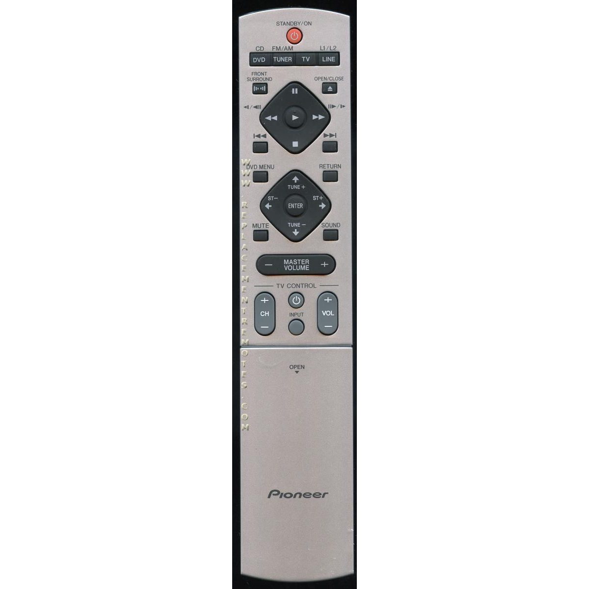 Control remoto del receptor Pioneer XXD3076