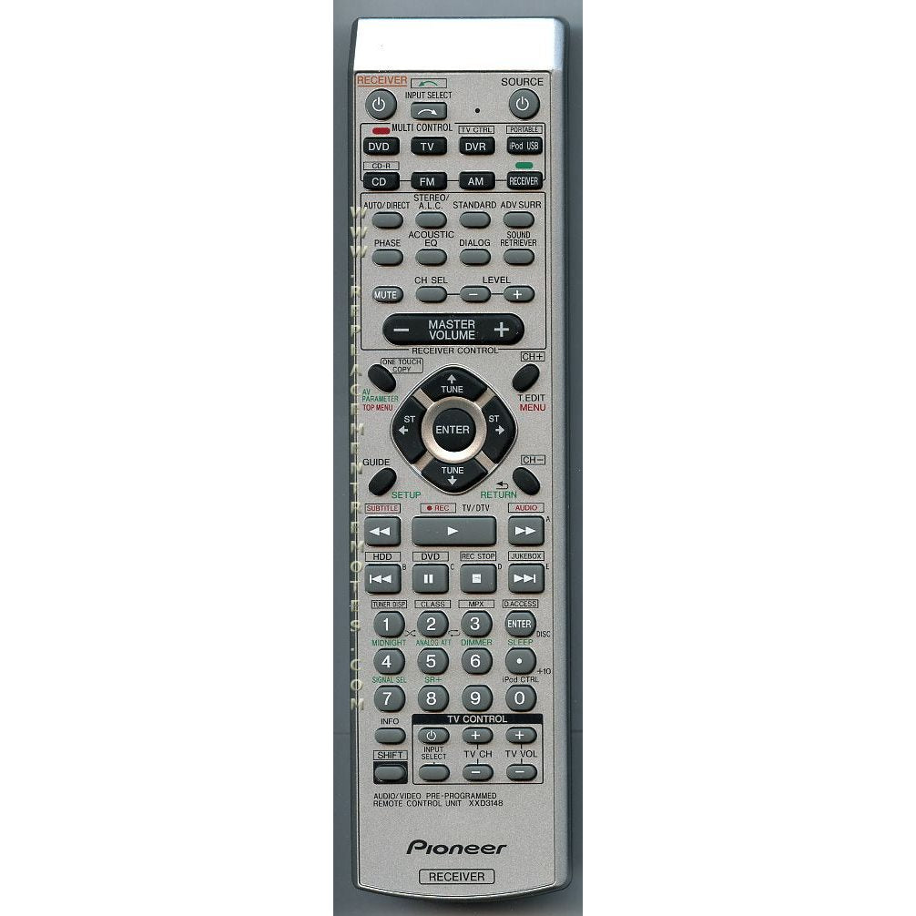 Télécommande du récepteur Pioneer XXD3148