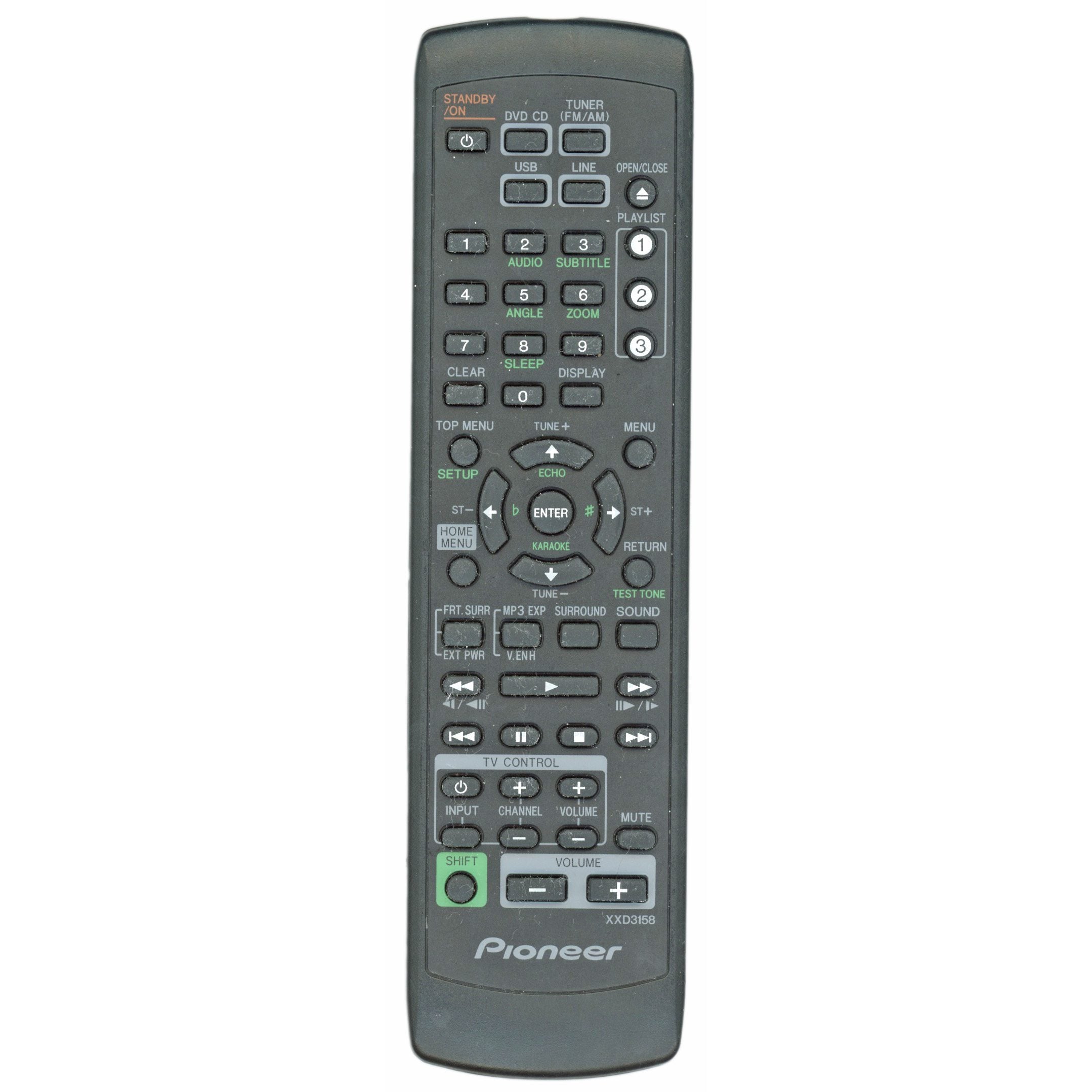 Pioneer AXD1568 TV Remote Control - AXD1568