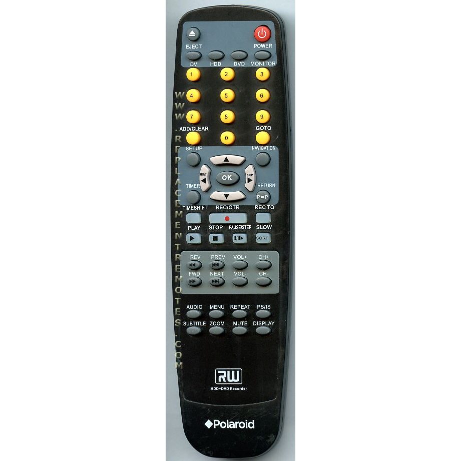 Control remoto para DVD-R Polaroid 7042001G0010
