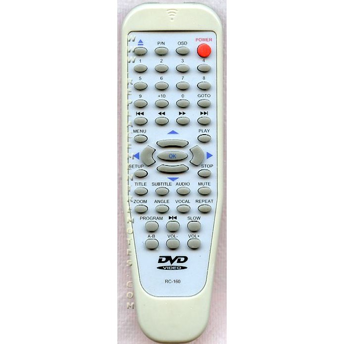 Control remoto para DVD Polaroid RC160