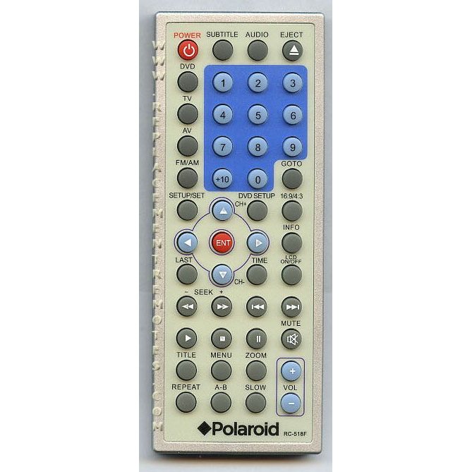 Control remoto para TV/DVD Polaroid RC518F 