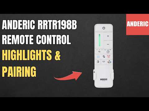 Tr198b Remote Programming Anderic TR198B Replacement Ceiling Fan Remote Control for Home Decorat