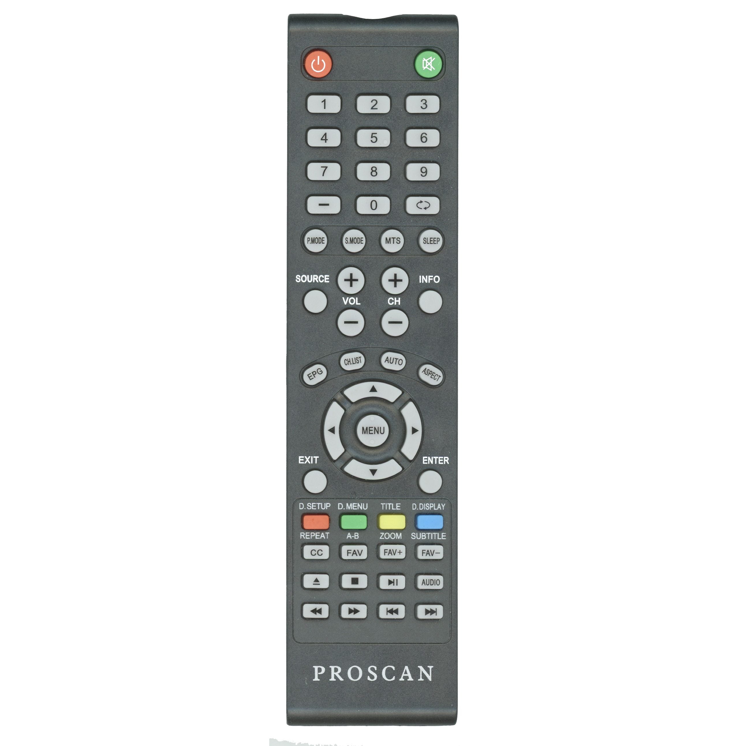 Télécommande TV/DVD Proscan PLDV321300Crem