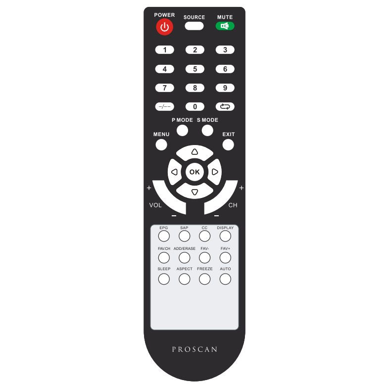 Télécommande TV Proscan PLED2243B