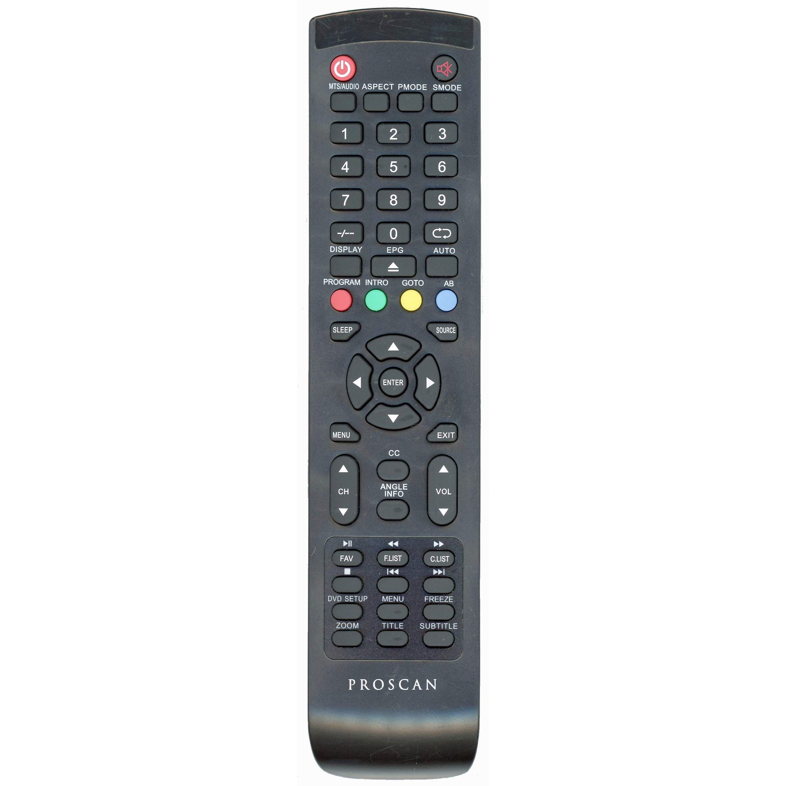 Télécommande TV/DVD Proscan PLEDV2488ACREM