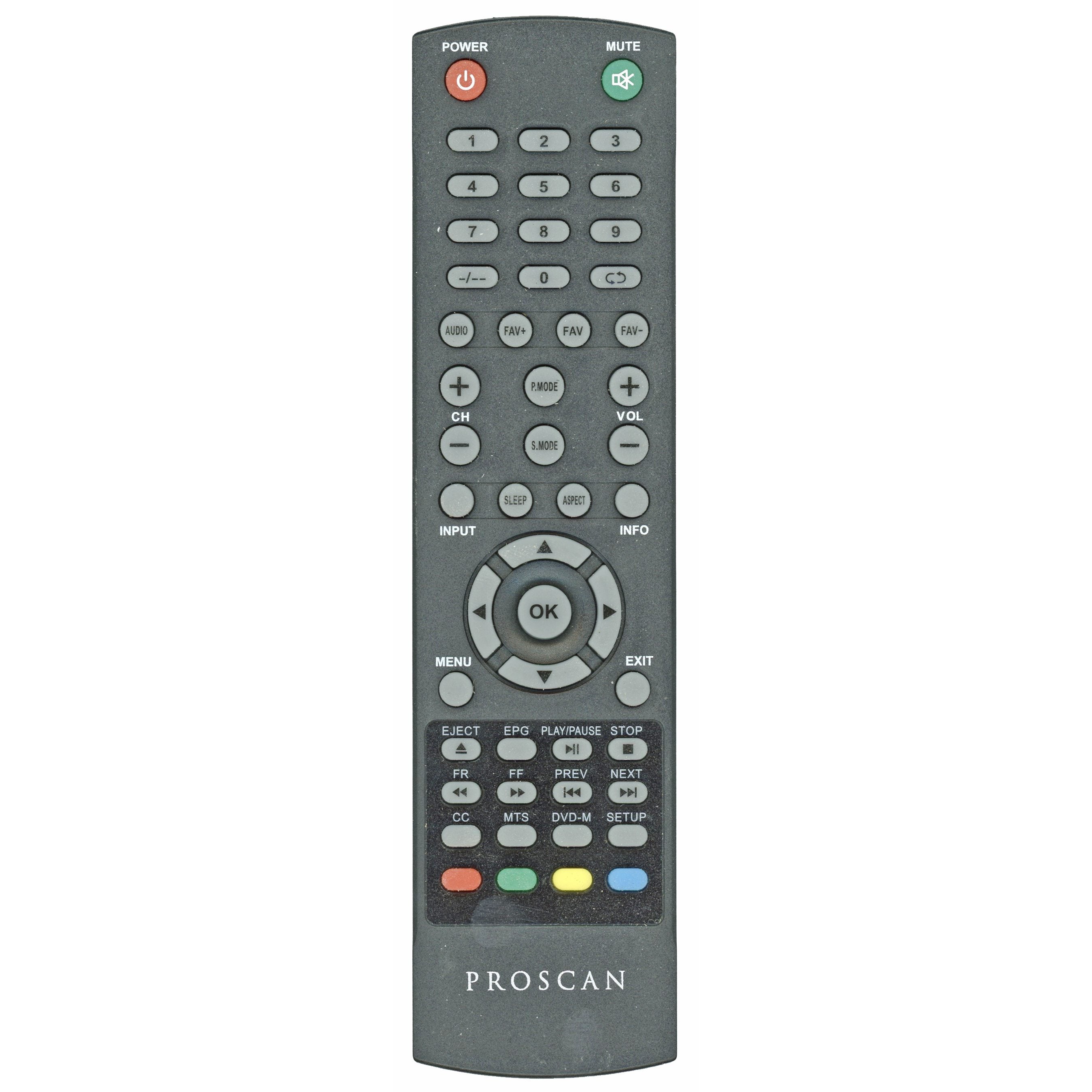 Télécommande TV/DVD Proscan RCPLDED001
