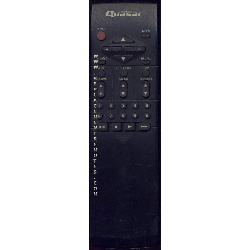 Quasar EUR51768 VCR Remote Control