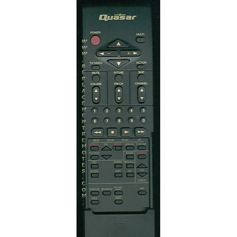 Quasar EUR51769 VCR Remote Control