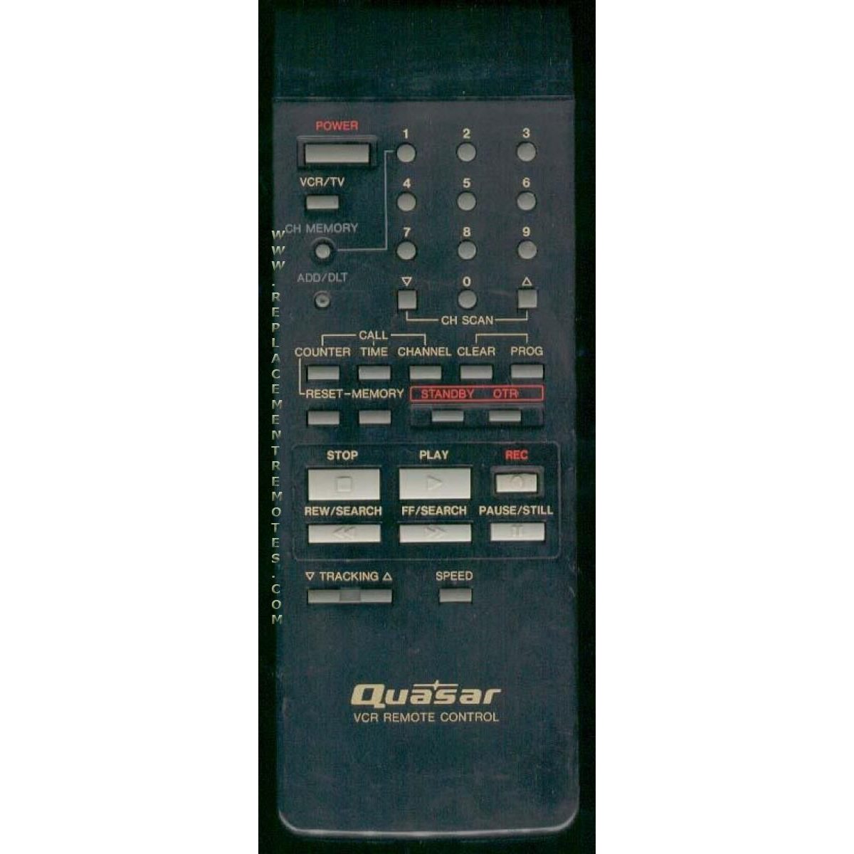 Control remoto para videograbadora Quasar VSQS0664