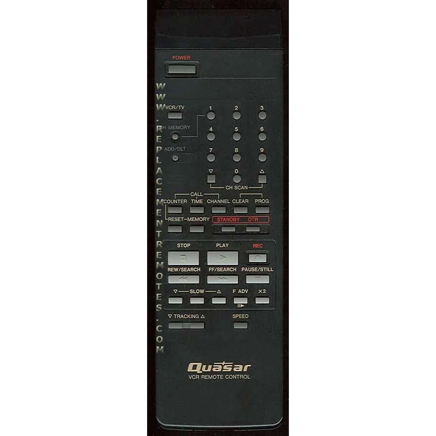Quasar VSQS0665 VCR Remote Control