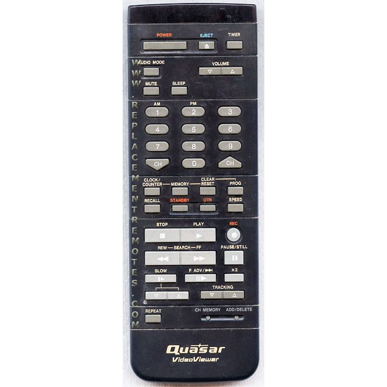 Quasar VSQS0875 TV/VCR Remote Control