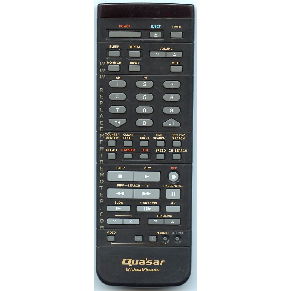 Quasar VSQS1123 TV/VCR Remote Control