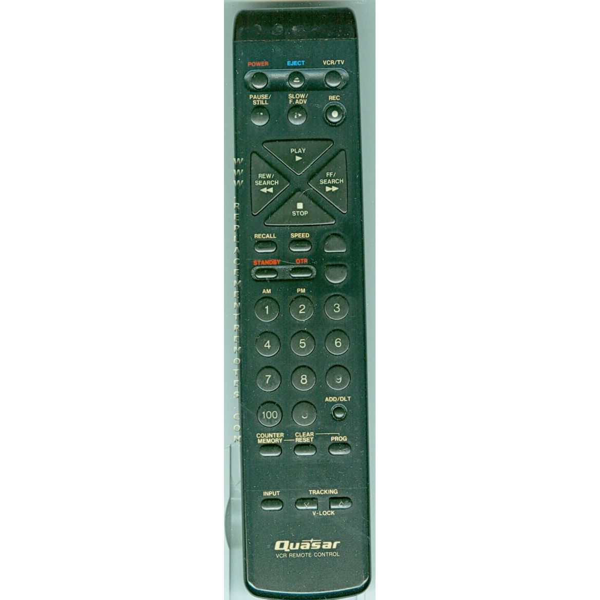 Quasar VSQS1149 VCR Remote Control