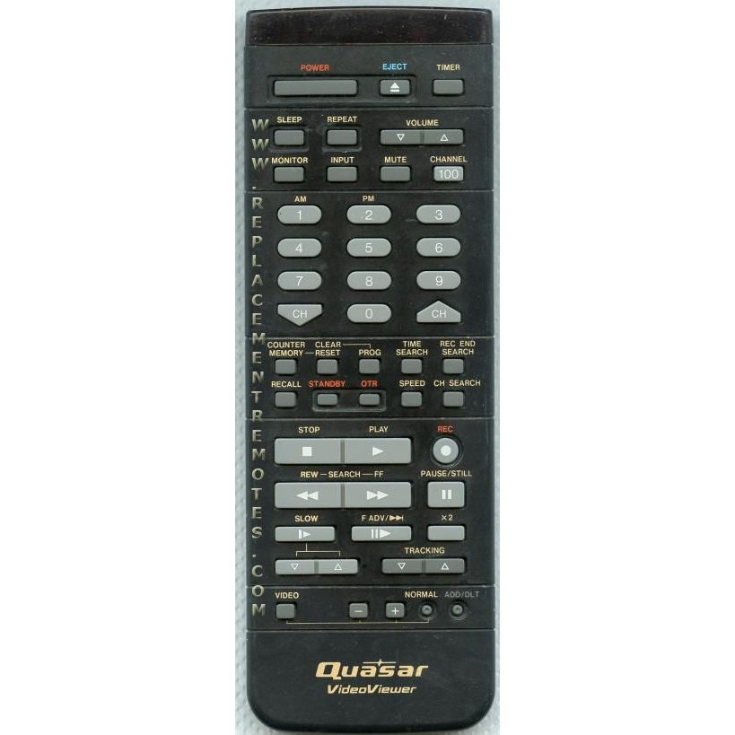 Quasar VSQS1226 TV/VCR Remote Control