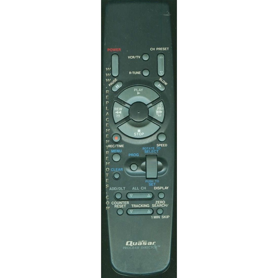 Quasar VSQS1332 VCR Remote Control