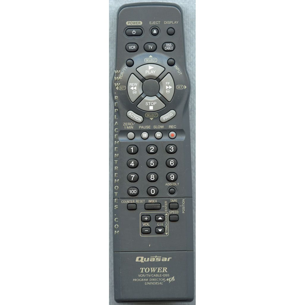 Quasar VSQS1600 VCR Remote Control