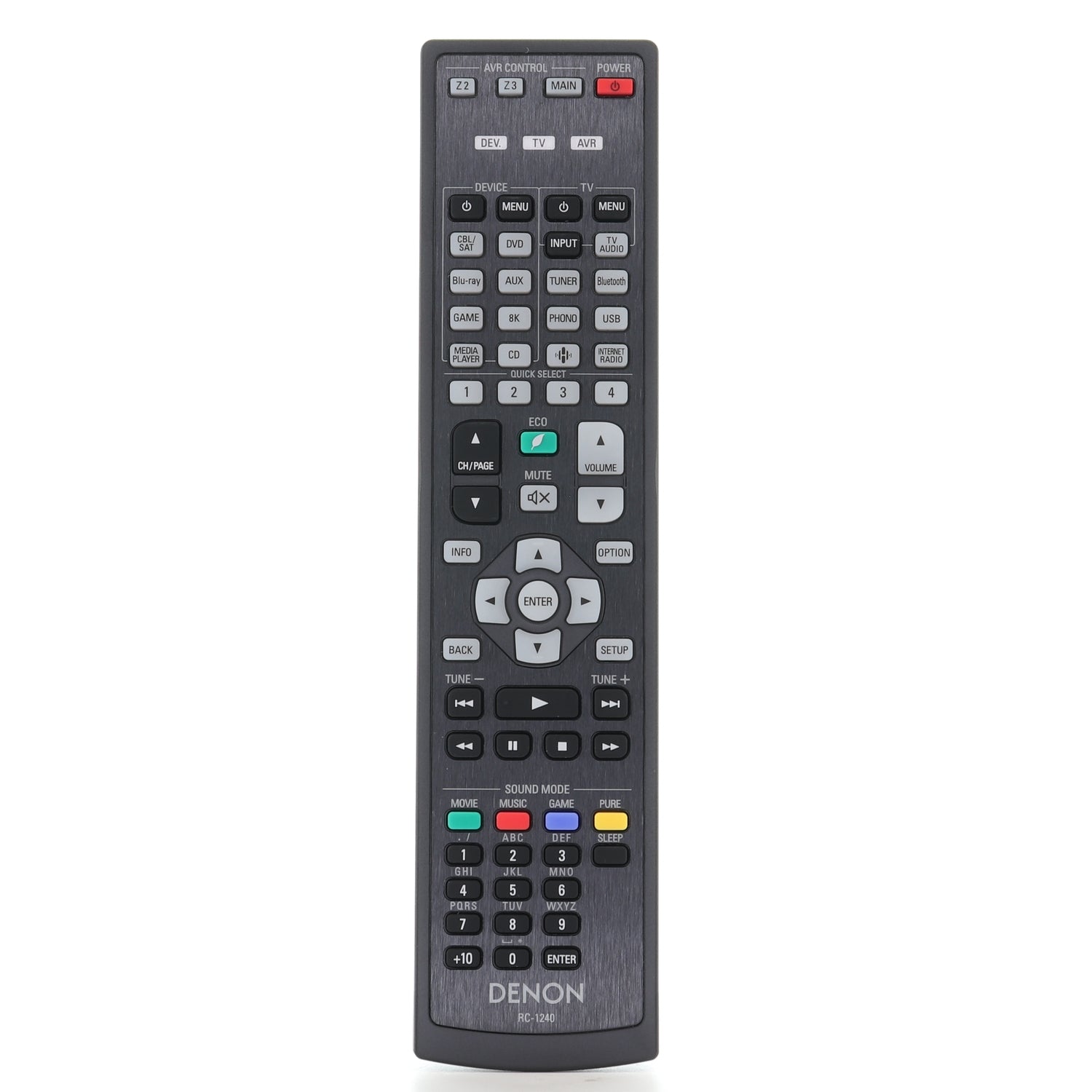 Control remoto para receptor Denon RC1240 - 30701027700AS