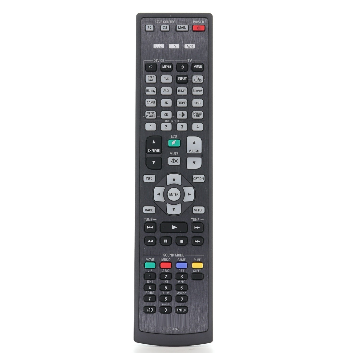 Control remoto para receptor Denon RC1240 - 30701027700AS