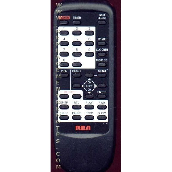 Télécommande pour magnétoscope RCA 5770