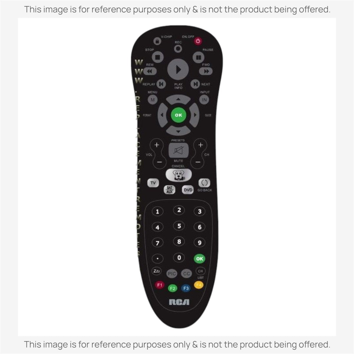 Anderic Substitute for RCA RC225 TV Remote Control [RMC12054]