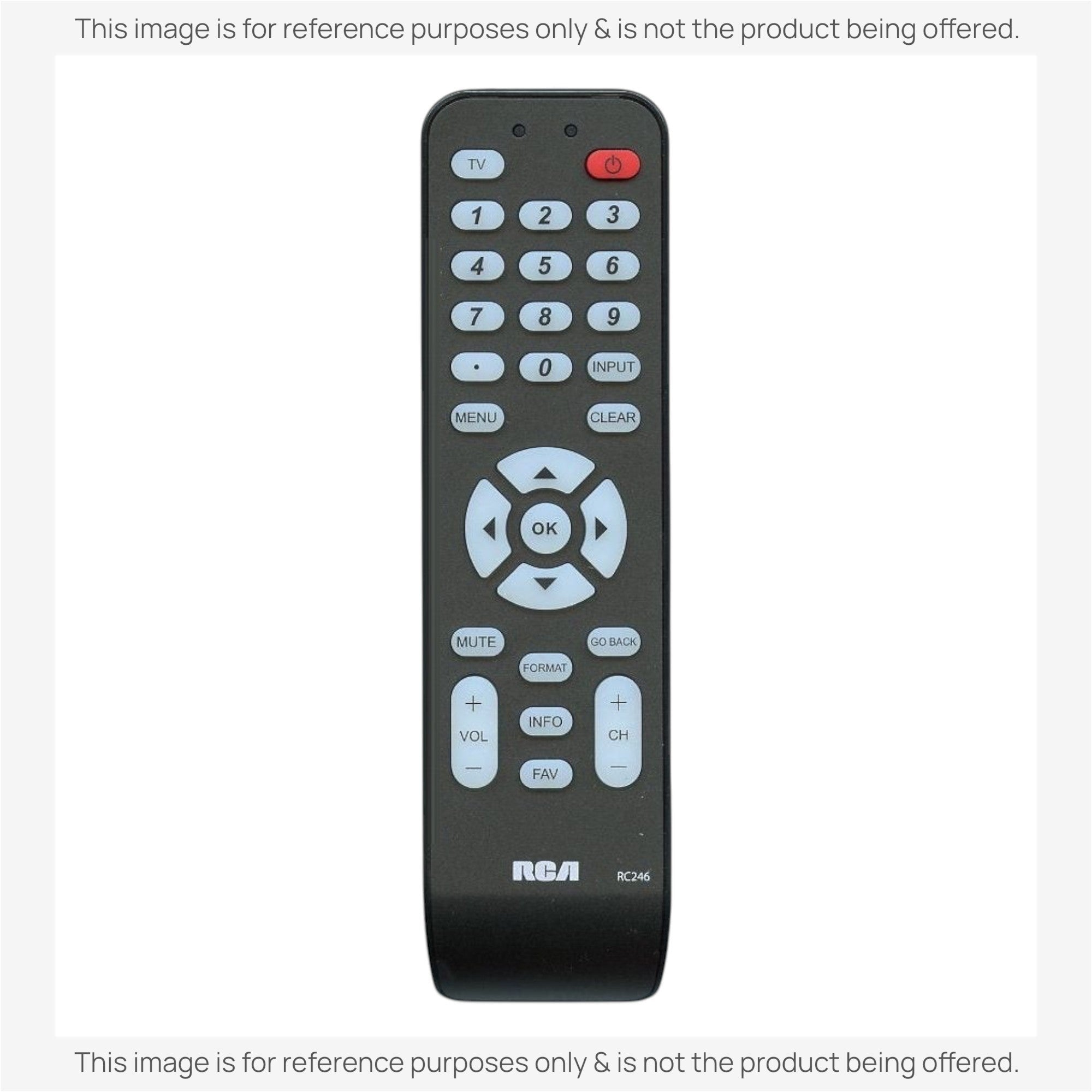 Anderic Substitute for RCA RC246 TV Remote Control [RRU401-2683]