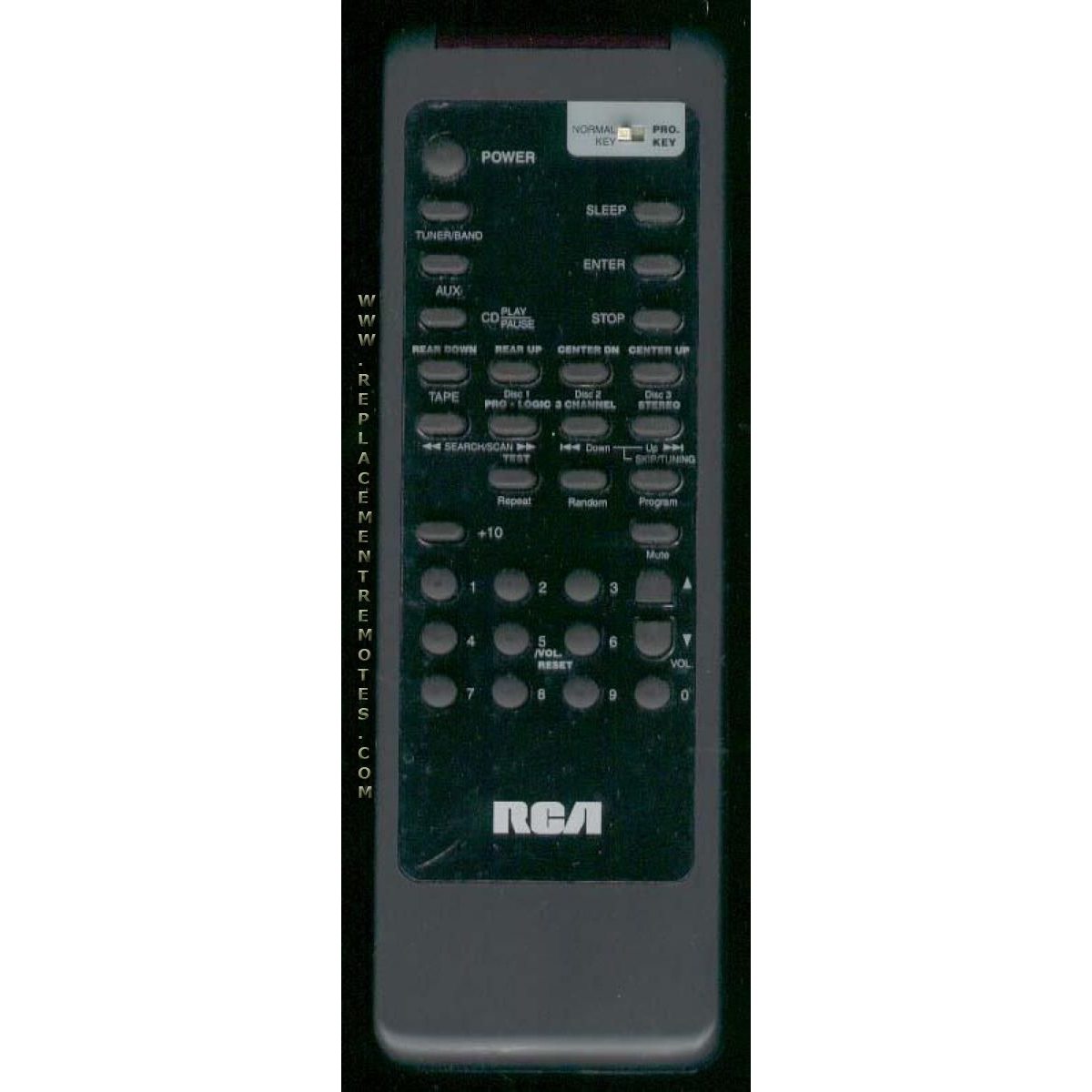 RCA RCA3 Receiver Remote Control