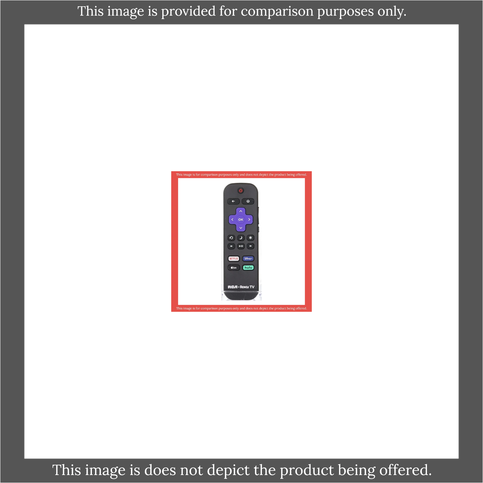 Substitute for RCA RC-ALIR 2022 ROKU TV Remote Control 3226001028 [RRLF26]