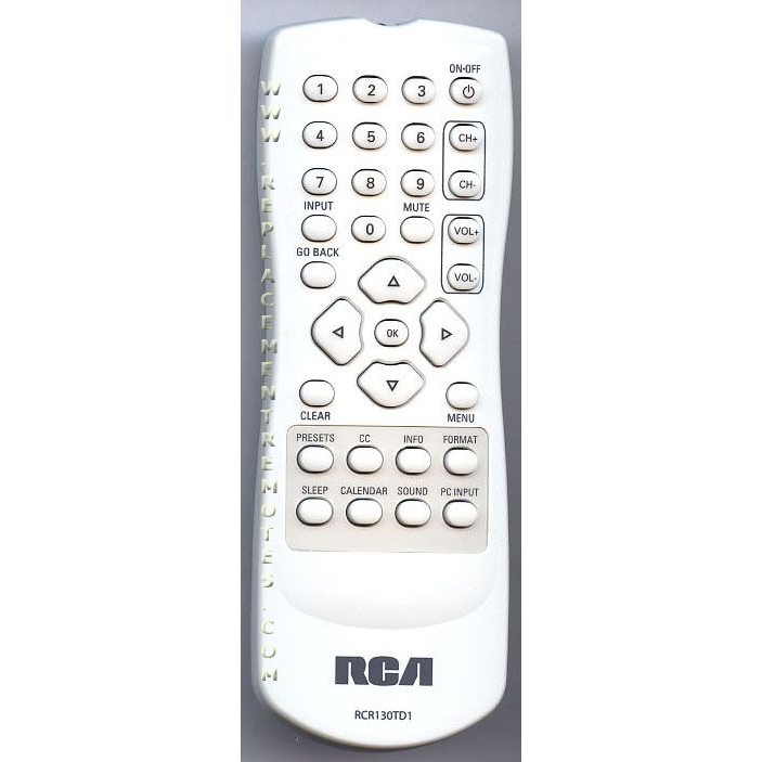 RCA RCR130TD1 TV Remote Control