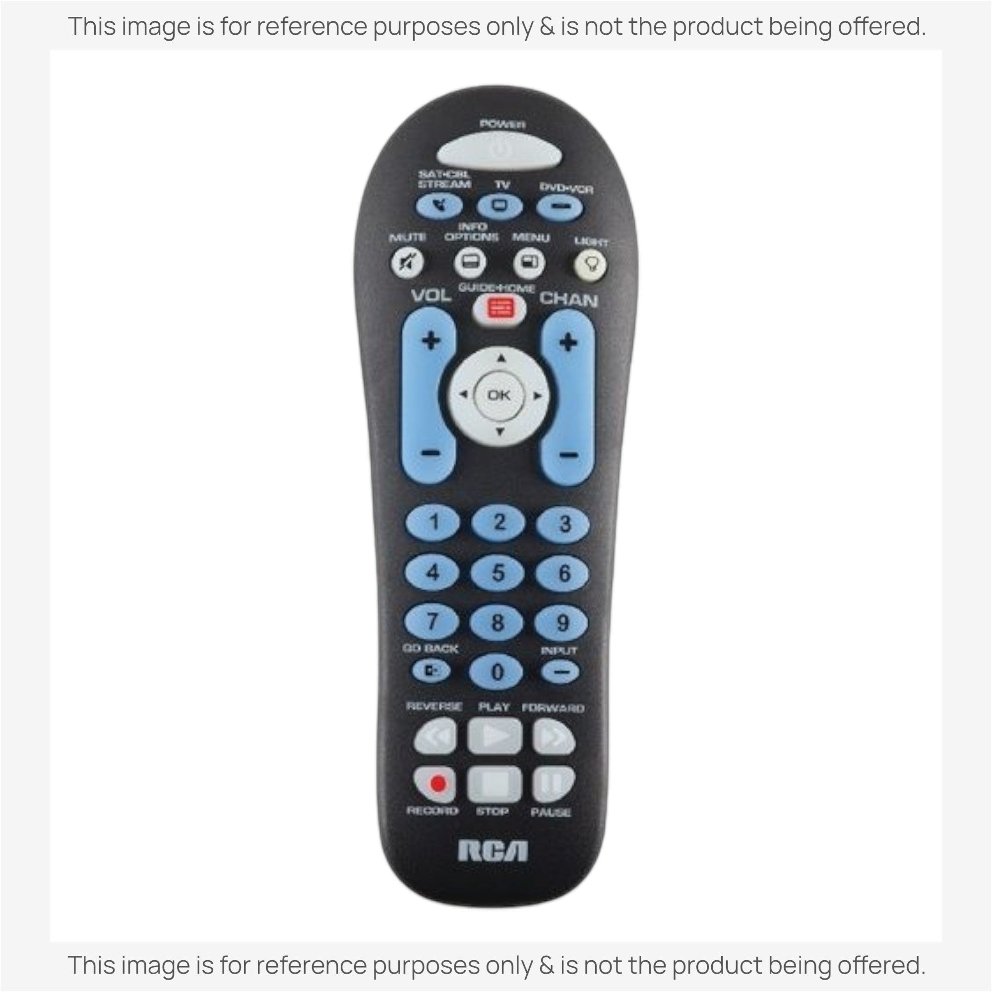 Sustituto para el mando a distancia universal de 3 dispositivos RCA RCR313BZ [RRU401]