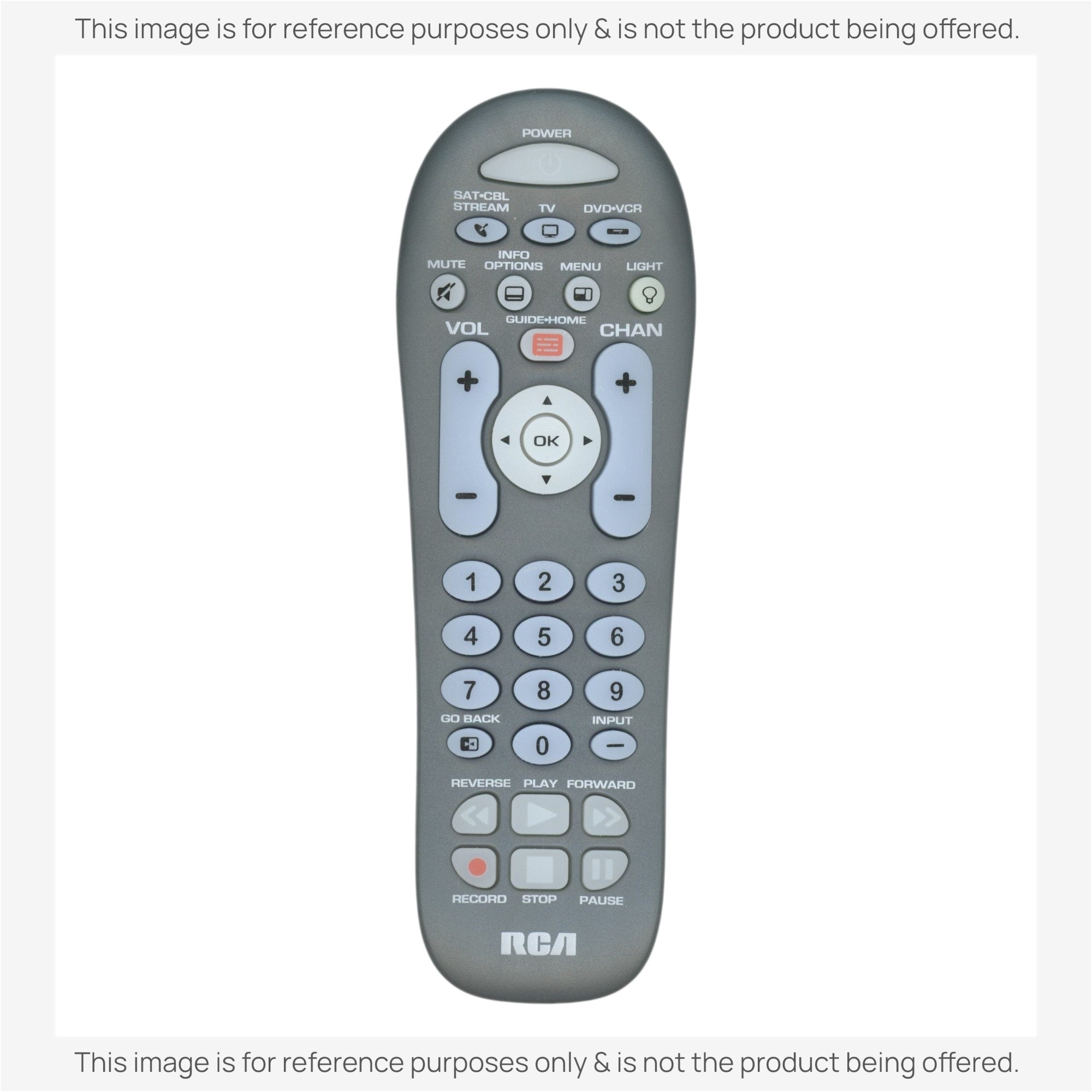 Sustituto para el mando a distancia universal de 3 dispositivos RCA RCR314WR [RRU401]