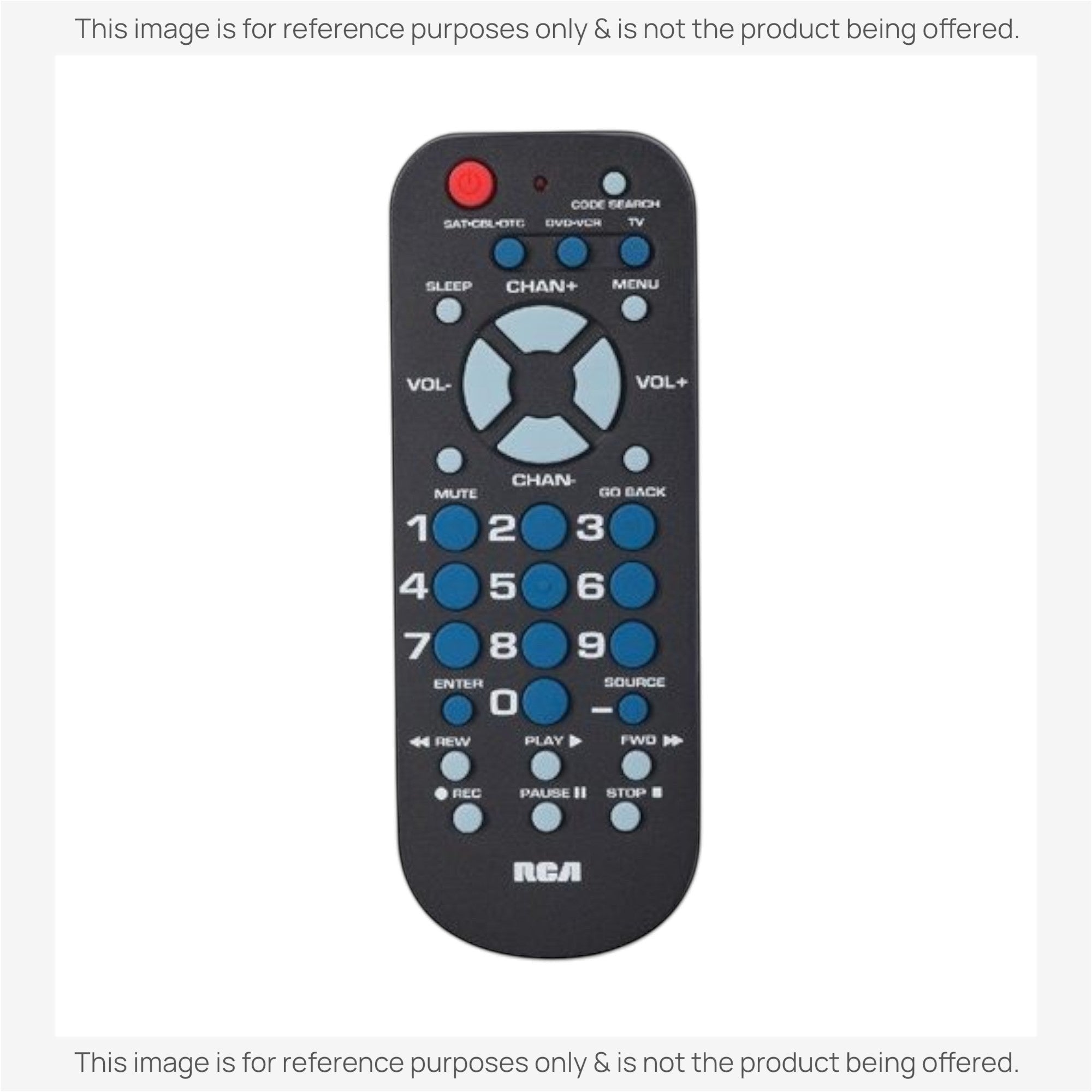 Sustituto para el mando a distancia universal RCA RCR503BZ de 3 dispositivos [RRU401]