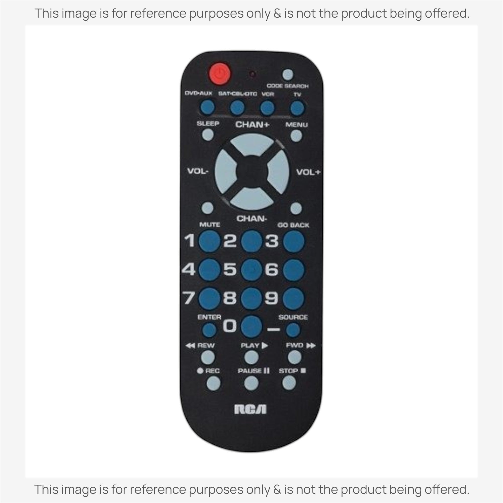 Remplacement de la télécommande universelle 4 appareils RCA RCR504BZ [RRU401]