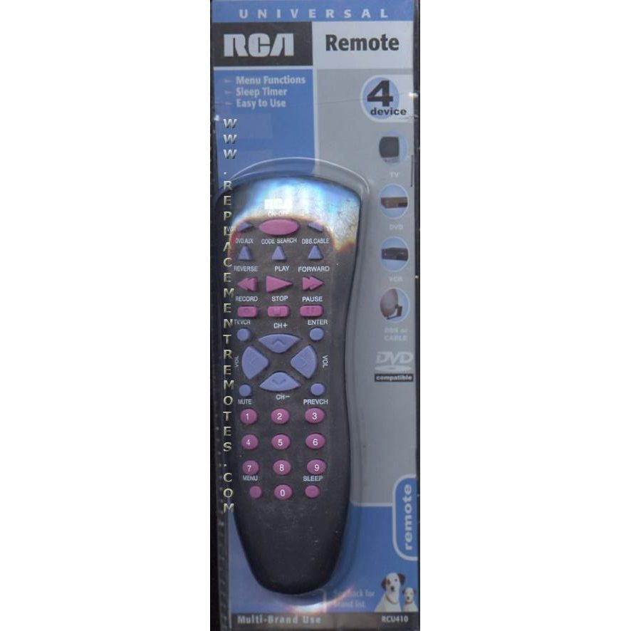 Télécommande universelle RCA RCU410 pour 4 appareils